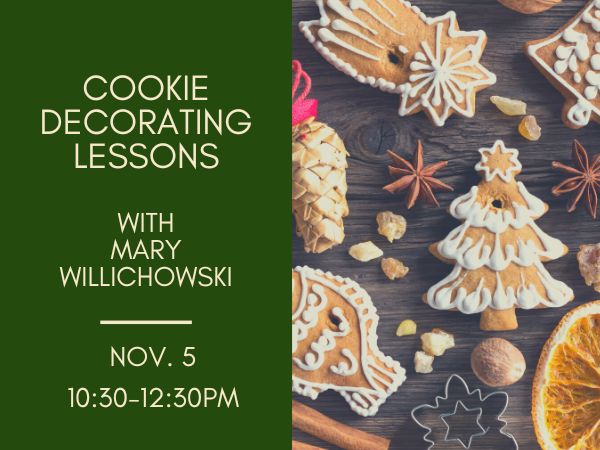 Cookie Decorating Lessons Nov. 5th