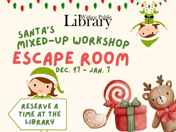 Escape Room December 17 through January 7