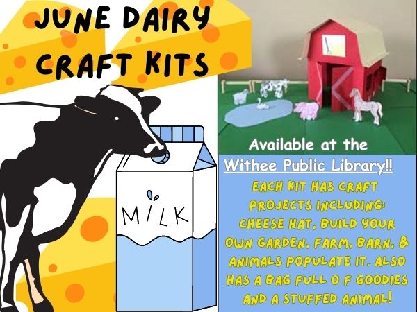 June Dairy Craft Kits Available At Withee Library!