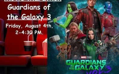 Guardians of the Galaxy 3 will be playing at the Withee Library!