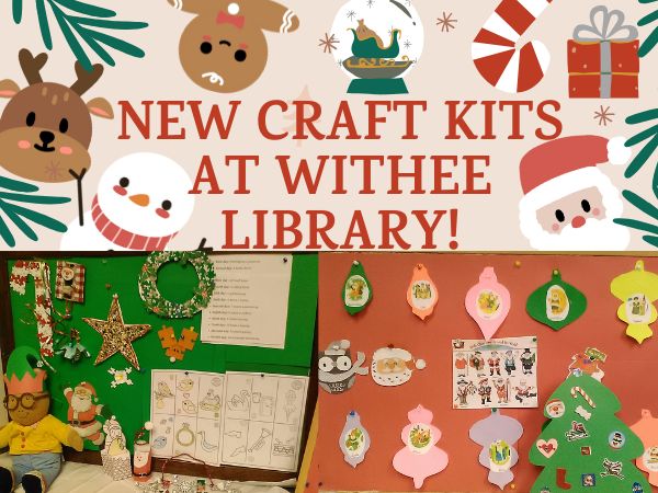 New Winter Holiday Craft Kits Available At The Withee Library!